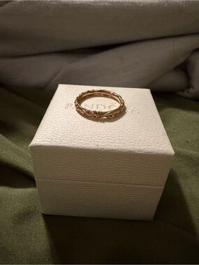 Pandora Rose Gold Ring Size 8.5 NO BOX